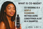 Lion Locs Shampoo and Conditioner for Dreads, Sisterlocks, Locks, & Dreadlocks | Lightweight Vegan Co Wash (8oz)