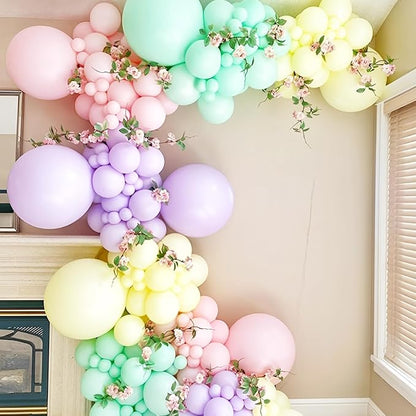 Voircoloria 130pcs Pastel Balloons Garland Arch Kit, 18 12 10 5 Inch | - Image 6