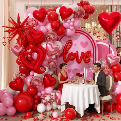 171pcs Valentines Day Balloons Garland Arch Kit - Image 5