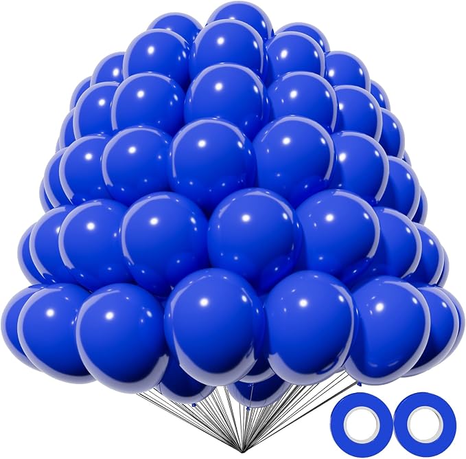200pcs Royal Blue Balloons 5 Inch, Small Mini Latex Balloons by Kawkalsh