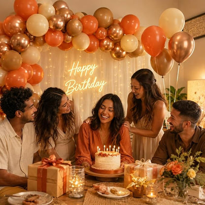 Orange and Brown Balloons, 12 Inch Burnt Dark Orange Brown Terracotta Copper - Image 4