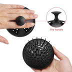 Segbeauty Dandruff Brushes, 2pcs 0.8 inches Long Hard Bristle Scalp Massage Brushes for Thick or Thin 2c to 3b Curly Hair, Shower Comb for Deep Cleaning Beard Pet Grooming Hair Care for Women Men