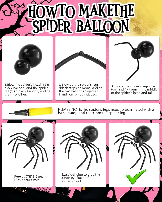 Halloween Balloon Arch Garland Kit, Explosion Star Ghost Foil Balloons - Image 7