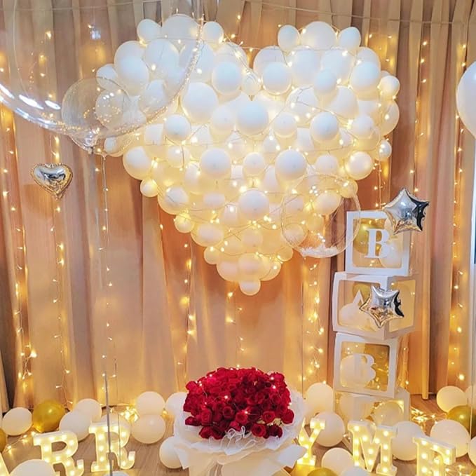 200pcs White Balloons 5 Inch, Small Mini Latex Balloons - Image 8