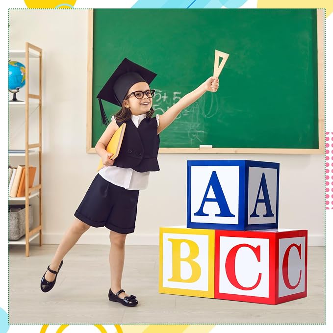 Kolldenn 3 Pcs ABC Balloon Box Decorations First Day of School Back to School - Image 6