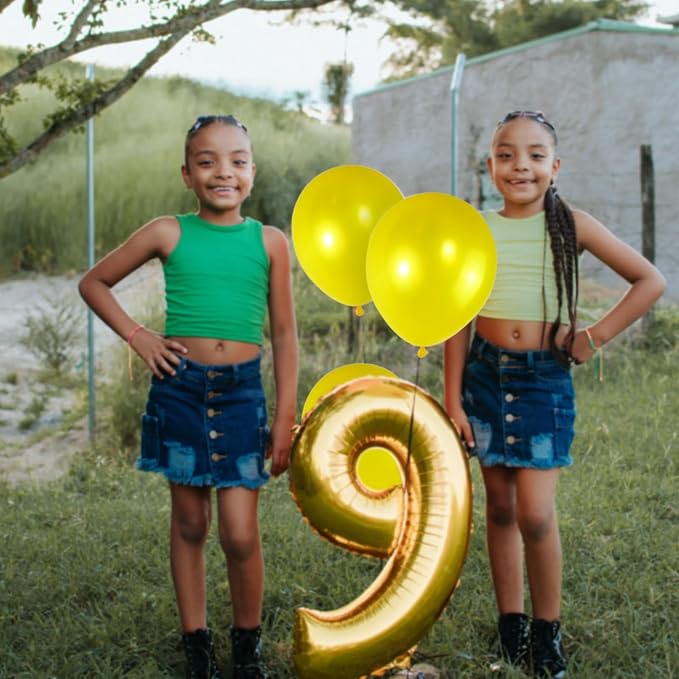 120 Pack Pearl Yellow Balloons, Bright 12 inch Royal Yellow Latex Party Balloons - Image 6