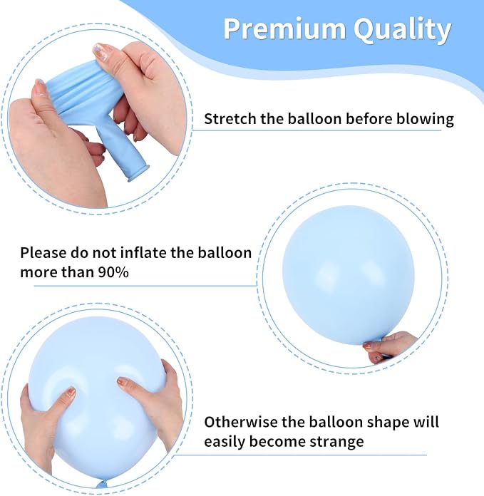 RUBFAC Pastel Balloons Easter Party Balloon - Image 3