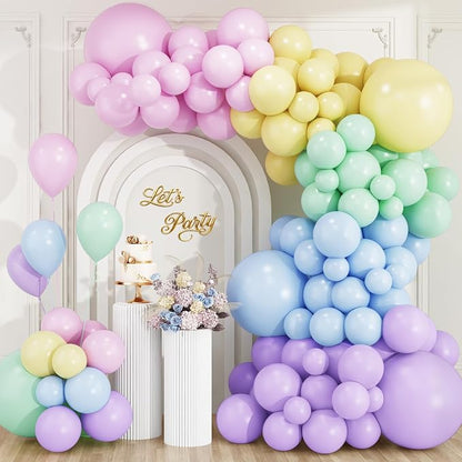 RUBFAC Pastel Balloons Garland Arch Kit, Easter Party Balloon by RUBFAC