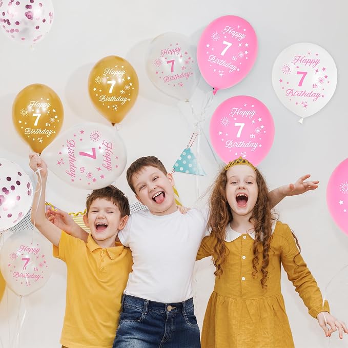 Pink 12th Birthday Balloons for Girls 12th Birthday Party Decorations, 12inch - Image 7