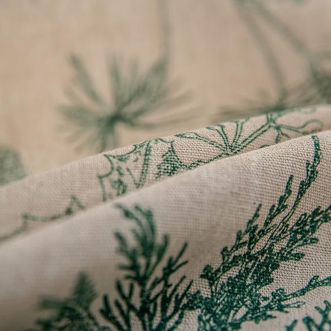 Boho Curtains with Tassel Bohemian Green Semi-Blackout Drapes 84 Inch Length - Image 8
