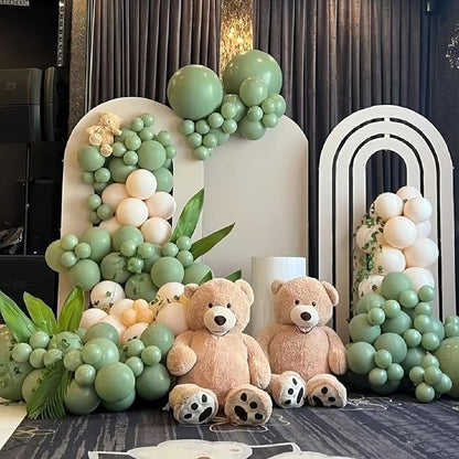 412pcs Sage Green Balloon Garland Arch Kit 18 12 10 5 Inch Different Sizes - Image 3