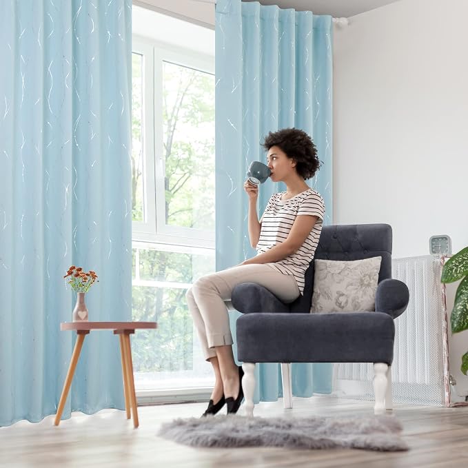 Deconovo Blackout Back Tab Curtains - Image 8