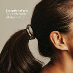 Black Hair Ties for Thick Hair, Grab & Go Pony Tube, 15 Pack, Black Pack, Thick No-Crease Bands with Strong Hold, Damage-Free Design, Sleek Everyday Style | L. Erickson