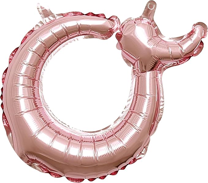 Rose Gold Script Shaped Foil Balloon by AmscanPartySupplies