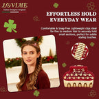 2026 Premium Durable Hair Claw Clip for Women, Original Italian Designed Strong Grip Hair Clips for Normal Fine Thin Hair, No Slip Jaw Clips with Gift Box for Christmas Birthday Girls, 1.2 Inch Red