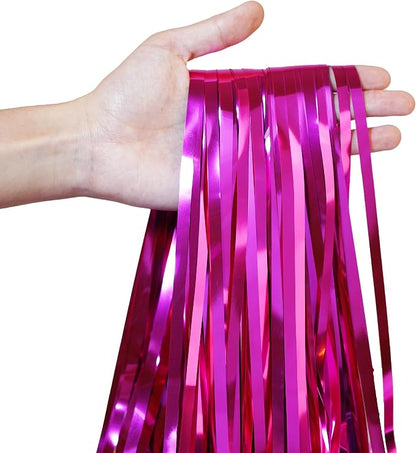 Hot Pink Party Streamers Backdrop - Image 4
