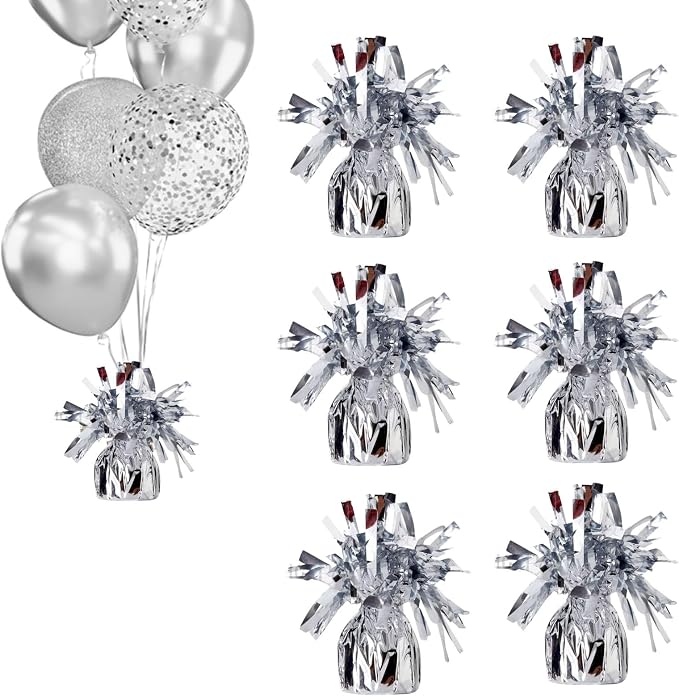 Balloon Weights Silver 6Pcs | Perfect by Unknown