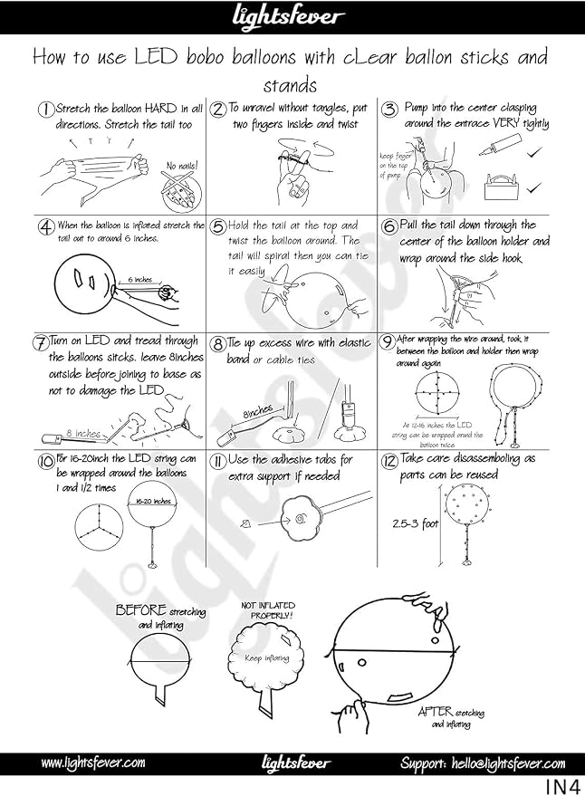 Clear Transparent Balloon Sticks and Stands 10pc set, reusable balloon sticks - Image 6