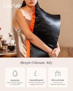 Oriental Lakeside® 100% Pure 22 Momme Mulberry Silk Pillowcase with Envelope Closure - Nighttime Skincare & Hair Care Hydrating Pillow Cover