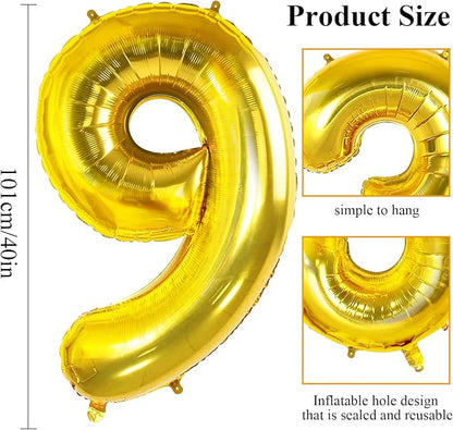 Number 97 Balloons for 97th Birthday Party Decorations, 0-100 Large No.97 - Image 2