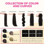 Lashey Clip in Hair Extensions 110g 7pcs Deep Wave Seamless Clip in Hair Extensions Human Hair 18 Inch Natual Black Thick Human Hair Clip ins Extensions for Women