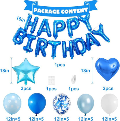 Blue Birthday Decorations for Boys - Image 2