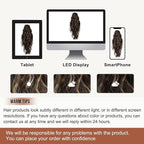 FLUFYMOOZ Ponytail Extension, 18 Inch Claw Clip Ponytail Extension, Wavy Curly Claw Clip in Ponytail Hair Extensions, Natural Fake Ponytail Synthetic Hairpiece for Women (Chocolate Brown with Blonde Highlights)