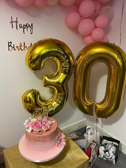 Number Balloons 30 Balloon 40 inch Gold - Image 3