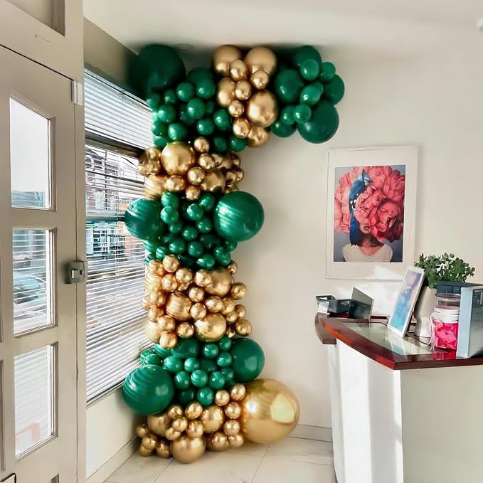 Lukiituke Green and Gold Balloon Arch Kit, St.Patrick's Day, Graduation - Image 6