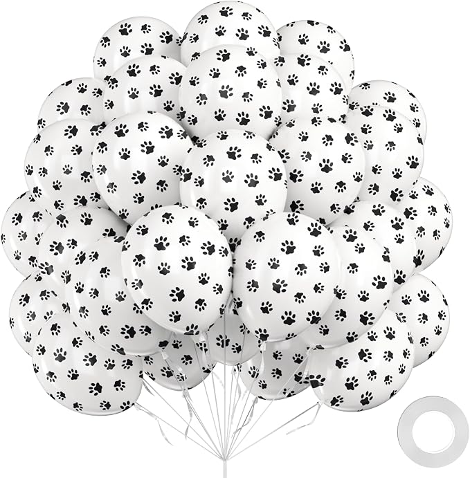 60pcs Paw Print Balloons 12inch by Unknown