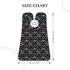Waterproof Beard Trimming Bib, Non-Stick Hair Catcher for Men Shaving, Grooming Apron for Husband Dad, Blue and Yellow Tropic Butterflies Goth Shave Bib