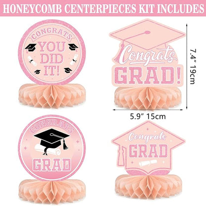 Pink Graduation Decorations 2026 Rose Gold Balloon Boxes - Image 4