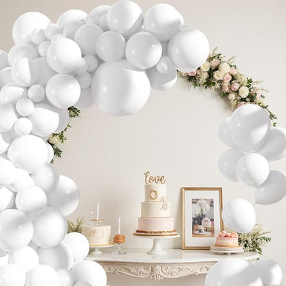Amandir 153pcs White Balloons Arch Garland Kit Different Sizes | 18 12 10 5 - Image 5