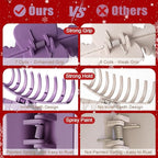 TOCESS Hair Claw Clips for Women - 8PK Large Neutral Matte Jumbo Hair Clips for Thick, Thin, Long, Short, Curly Hair Girls, Big Jaw Clip Set for Daily Use (Violet Purple)
