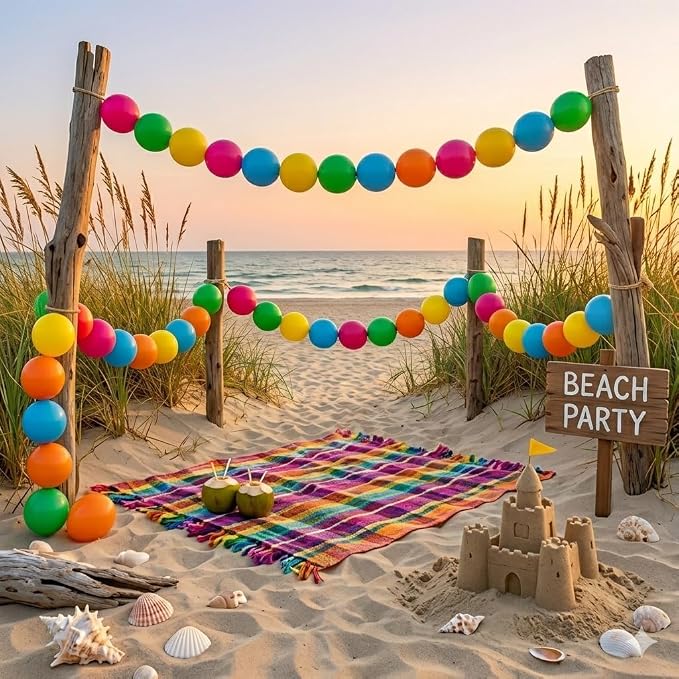 Neon Linking Balloons, Colorful Quick Linked Connecting Balloon - Image 9