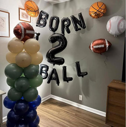 Balloons Green and Blue, Jungle Safari Themed Party, Dinosaur Party Supplies - Image 6