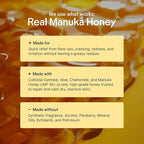 Clearbody Organics Manuka Honey Cream - 2 Fl Oz - Soothing Eczema Cream - Deep Hydration with Colloidal Oatmeal - Instant Manuka Relief for Dry, Itchy Skin