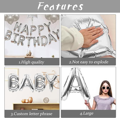 Biapian 40 Inch Letter Balloons, Baby Shower, Anniversary Party Decorations - Image 3