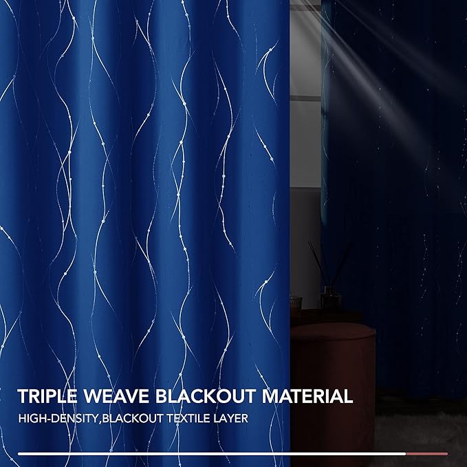 Deconovo Living Room Curtains 84 Inches Long, Thermal Insulated, Room Darkening - Image 6