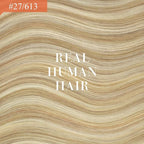 Ve Sunny Hair Extensions Ponytail Real Human Hair Wrap Around Clip in Ponytail Hair Extensions Straight Extensions Human Hair for Women Strawberry Honey Blonde Highlights Bleach Blonde 16inch 80G