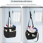Shower Caddy Portable, Hanging Mesh Shower Caddy, Travel Toiletry Bag for Women Men, Quick Dry Shower Tote Bag with Rotable Hook for Bathroom, Gym, Camping, Beach, Swimming, Traveling