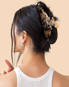 HAIMEIKANG Large Acetate 4 Inch Hair Claw Clip for Women - French Style Hair Claws for Thick Hair with Non-Slip Teeth, Hair Accessories for Updos, Buns & Ponytails