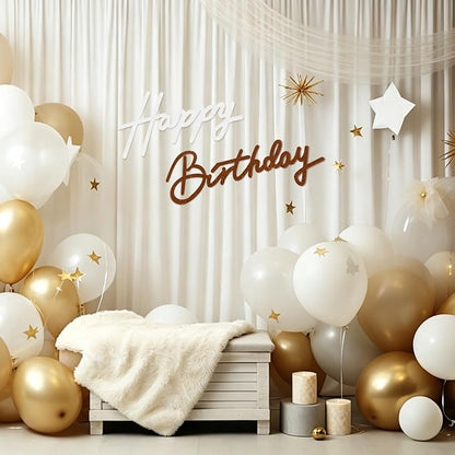 TONIFUL Happy Birthday Sign for Backdrop - Image 4