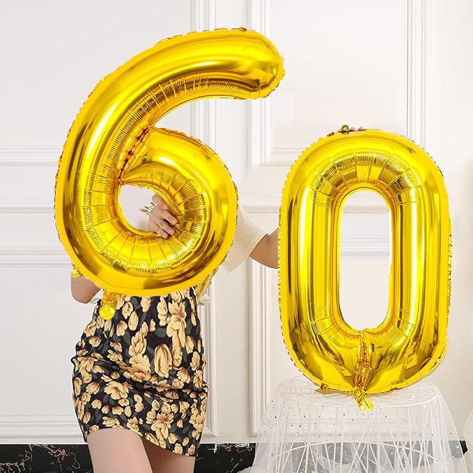 SINBEE Gold 40inch Number Balloon - Image 5