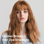 Blonde Brown Hair Dye 16.9 Fl Oz, Argan Oil Hair Shampoo, 3 in 1 Hair Dye Shampoo, Easy To Use, Semi-Permanent Hair Color Shampoo (Blonde Brown)