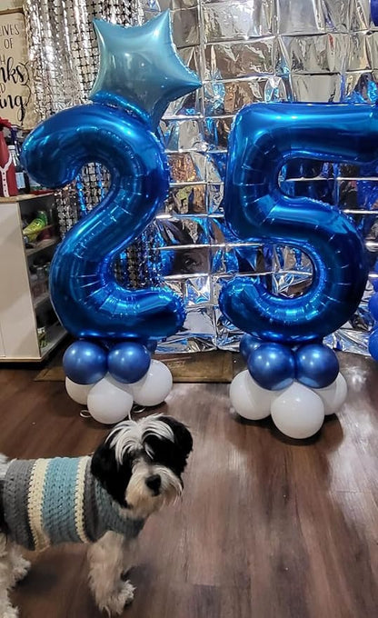 40 Inch Number 5 Balloon, Inflation Straw & Self-Sealing, Leak-Proof Aluminum - Image 3