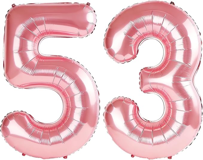40 Inch Number 53 Balloons for 53rd Birthday Party Decorations, 0-100 Jewelry by FOBELEC