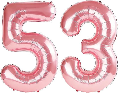 40 Inch Number 53 Balloons for 53rd Birthday Party Decorations, 0-100 Jewelry by FOBELEC