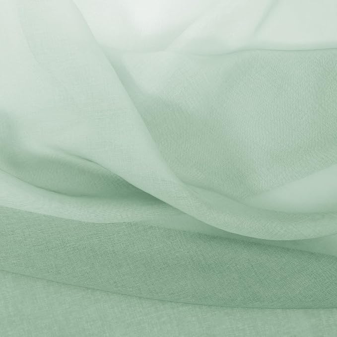 DWCN Light Sage Ombre Sheer Curtains - Image 6