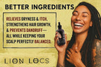Lion Hair Growth Oil and Scalp Relaxer | Light Styling for Dreadlocks, Braidlocks, Braids, Faux Locs, Crochet Locs, Boho Locs, or Sisterlocks (4oz)
